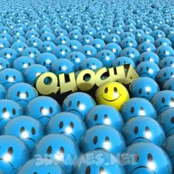 quocha in Special Smileys style - 3D name wallpaper