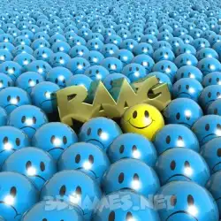 raag in Special Smileys style - 3D name wallpaper