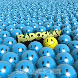 radoslav in Special Smileys style - 3D name wallpaper
