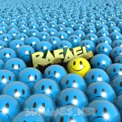 rafael in Special Smileys style - 3D name wallpaper