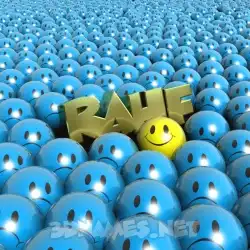 rahf in Special Smileys style - 3D name wallpaper