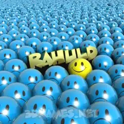 rahuld in Special Smileys style - 3D name wallpaper