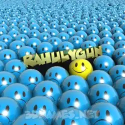 rahulygun in Special Smileys style - 3D name wallpaper