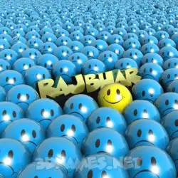 rajbhar in Special Smileys style - 3D name wallpaper