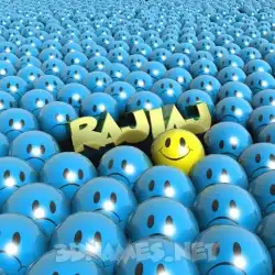 rajiaj in Special Smileys style - 3D name wallpaper