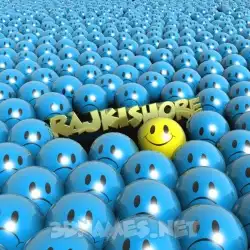 rajkishore in Special Smileys style - 3D name wallpaper