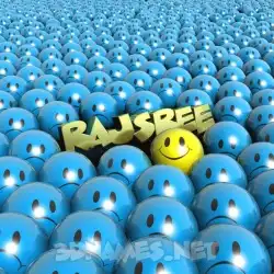 rajsree in Special Smileys style - 3D name wallpaper
