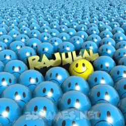 rajulal in Special Smileys style - 3D name wallpaper