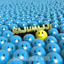 rajumajji in Special Smileys style - 3D name wallpaper