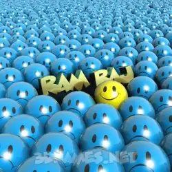 ram raj in Special Smileys style - 3D name wallpaper
