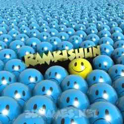 ramkishun in Special Smileys style - 3D name wallpaper