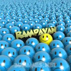 rampavan in Special Smileys style - 3D name wallpaper