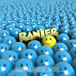 ranier in Special Smileys style - 3D name wallpaper