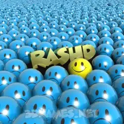 rashd in Special Smileys style - 3D name wallpaper