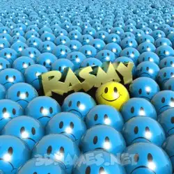 rasmy in Special Smileys style - 3D name wallpaper
