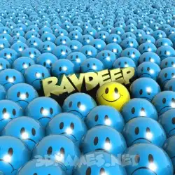 ravdeep in Special Smileys style - 3D name wallpaper