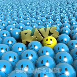 ravs in Special Smileys style - 3D name wallpaper