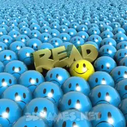 read in Special Smileys style - 3D name wallpaper