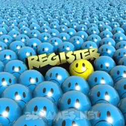 register in Special Smileys style - 3D name wallpaper