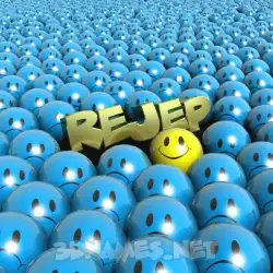 rejep in Special Smileys style - 3D name wallpaper