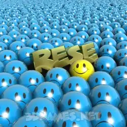 rese in Special Smileys style - 3D name wallpaper