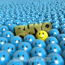 rhyo in Special Smileys style - 3D name wallpaper