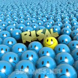 risal in Special Smileys style - 3D name wallpaper