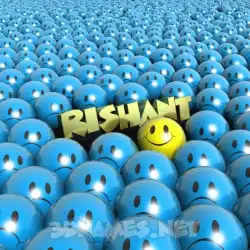 rishant in Special Smileys style - 3D name wallpaper
