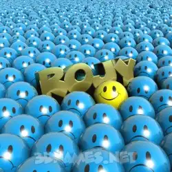 rojy in Special Smileys style - 3D name wallpaper