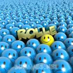 rolle in Special Smileys style - 3D name wallpaper