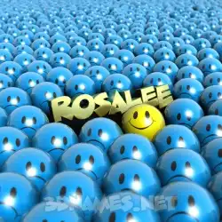 rosalee in Special Smileys style - 3D name wallpaper