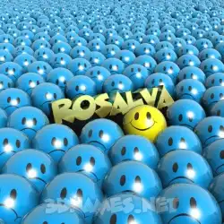 rosalva in Special Smileys style - 3D name wallpaper