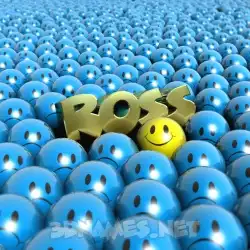 ross in Special Smileys style - 3D name wallpaper