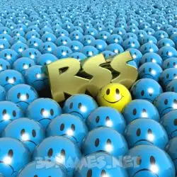 rss in Special Smileys style - 3D name wallpaper