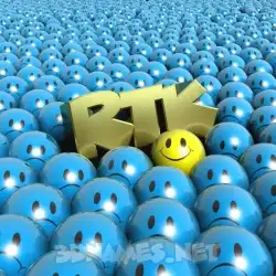 rtk in Special Smileys style - 3D name wallpaper