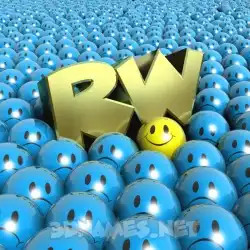 rw in Special Smileys style - 3D name wallpaper