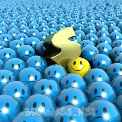 s in Special Smileys style - 3D name wallpaper