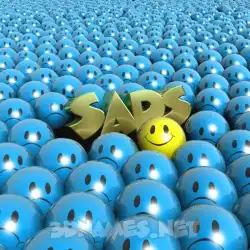 sads in Special Smileys style - 3D name wallpaper