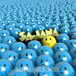 sajana in Special Smileys style - 3D name wallpaper