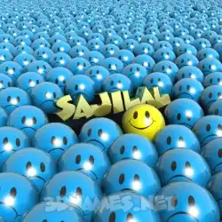 sajilal in Special Smileys style - 3D name wallpaper