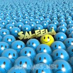saleela in Special Smileys style - 3D name wallpaper