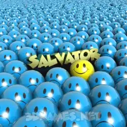 salvator in Special Smileys style - 3D name wallpaper