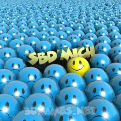 sbd mich in Special Smileys style - 3D name wallpaper