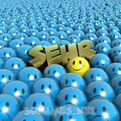 sehr in Special Smileys style - 3D name wallpaper