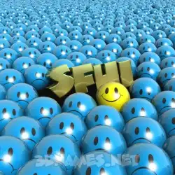 sfhi in Special Smileys style - 3D name wallpaper