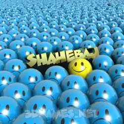 shahebaj in Special Smileys style - 3D name wallpaper