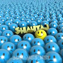 shahtaj in Special Smileys style - 3D name wallpaper