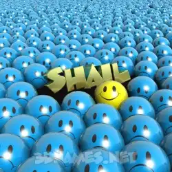 shail in Special Smileys style - 3D name wallpaper