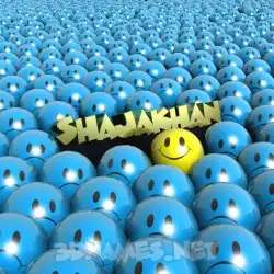 shajakhan in Special Smileys style - 3D name wallpaper