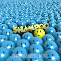 shampoo in Special Smileys style - 3D name wallpaper